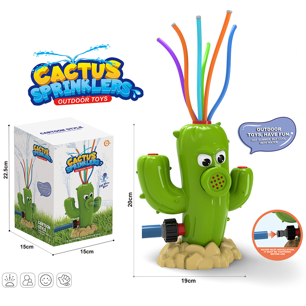 Gardening Tools For 3 Year Old - Cactus Sprinkler Water Spray Toy Garden