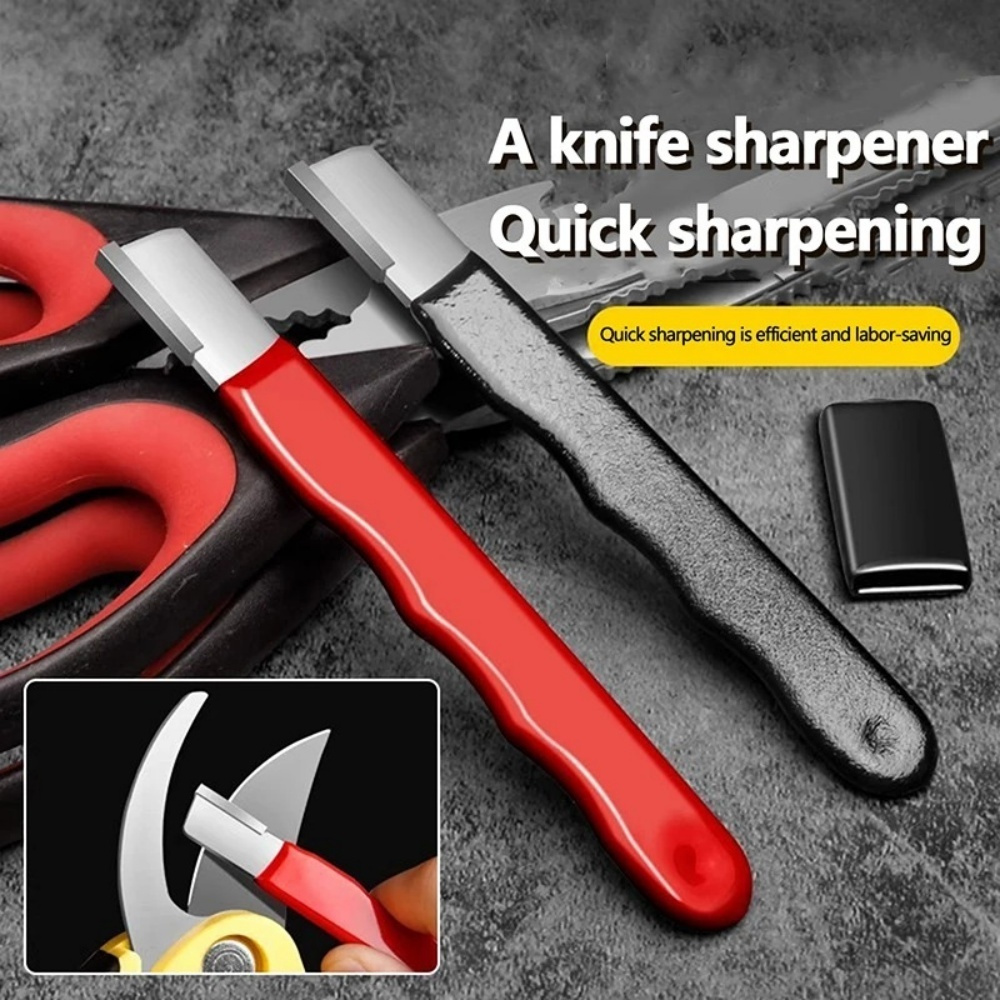 Gardening Tools Combo - Professional Metal Knife Sharpener Scissors Sharpener
