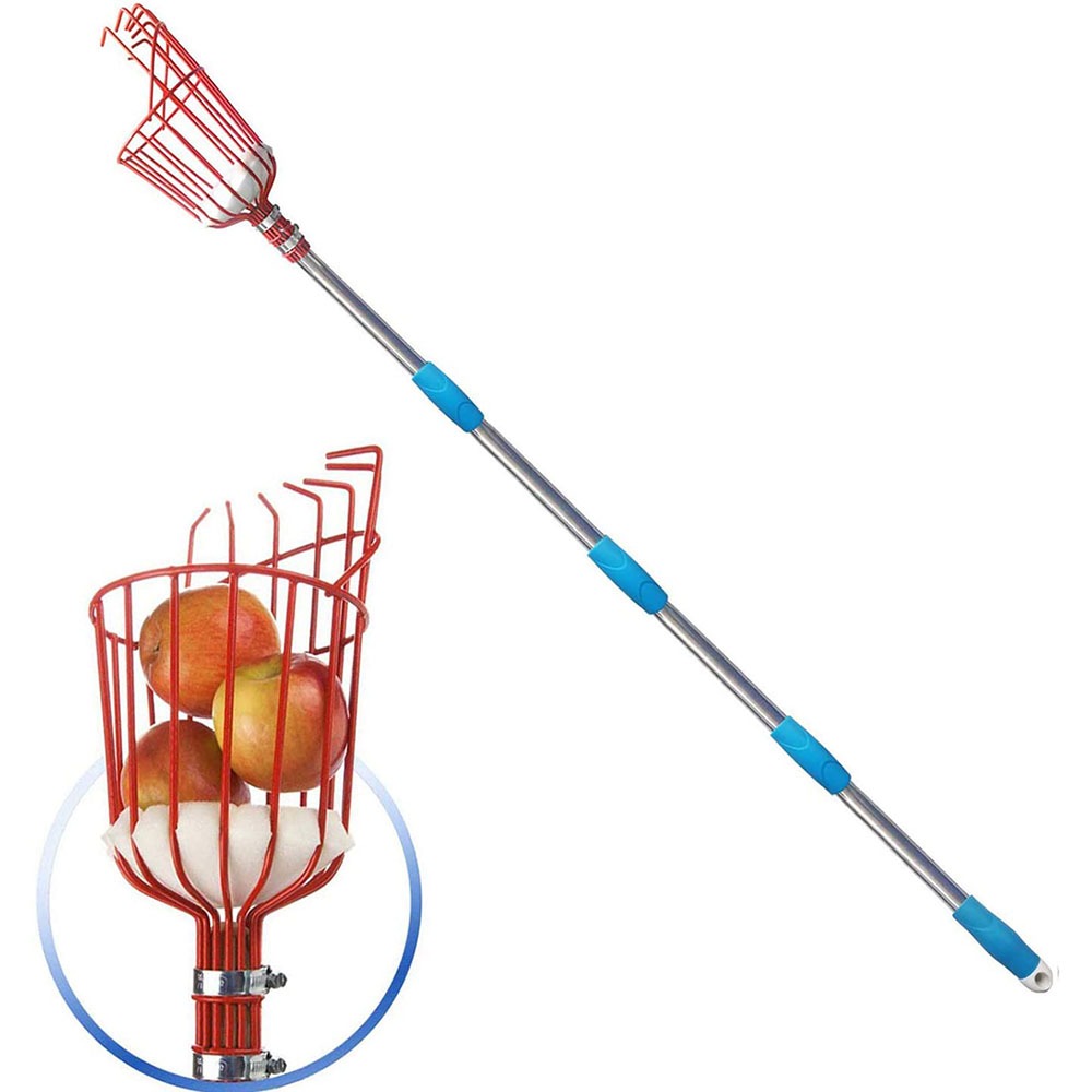 Gardening Tools Hand - 260cm Fruit Picker, Adjustable Depth Basket,