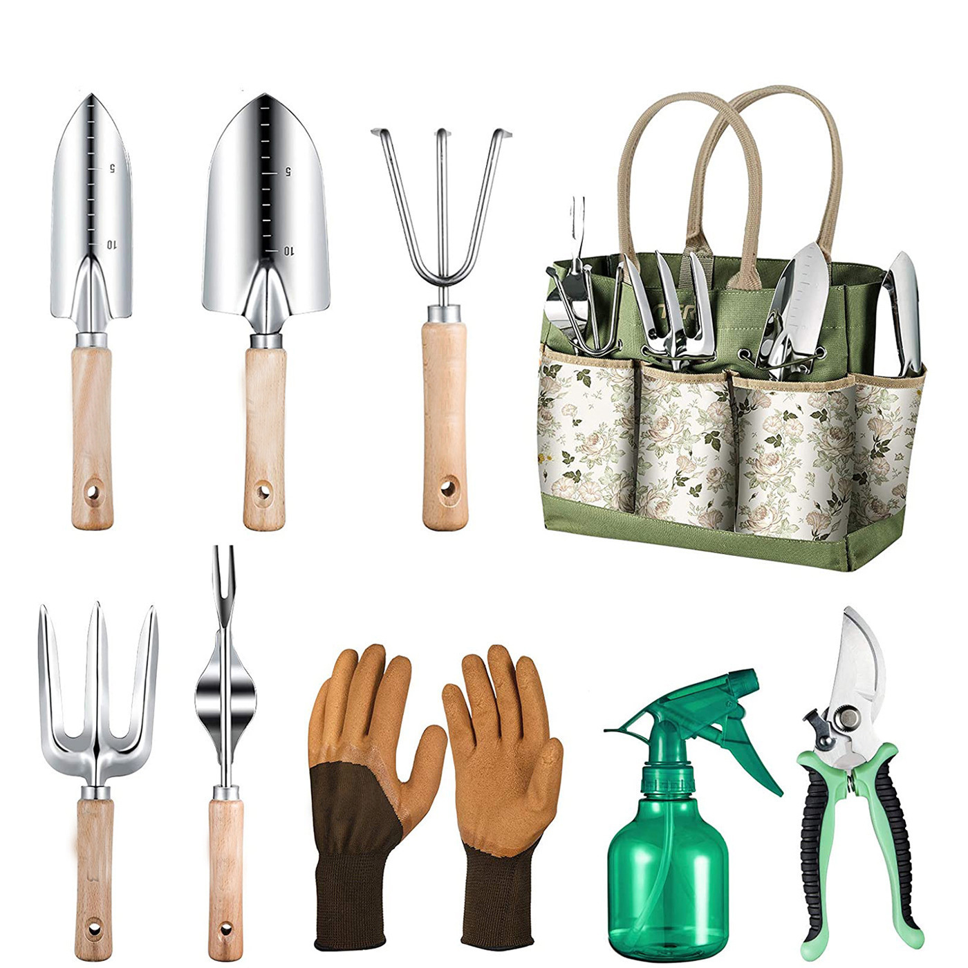 9-Piece Gardening Tool With He - Gardening Tools Hand recension och pris