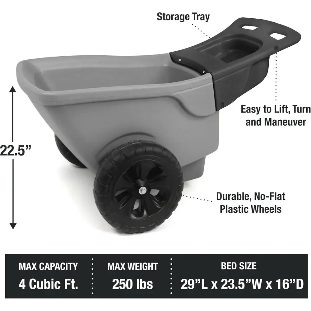 Durable Wheelbarrow with Stora - Gardening Tools Made In Usa recension och pris