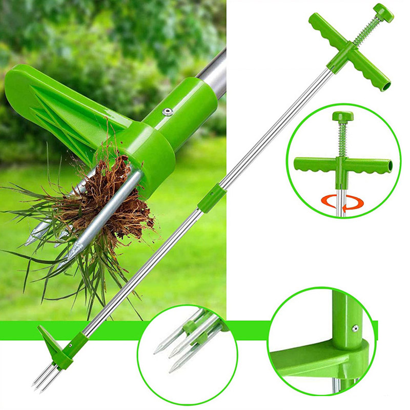 Portable Long Handle Weed Remo - Grass Seed Spreader recension och pris