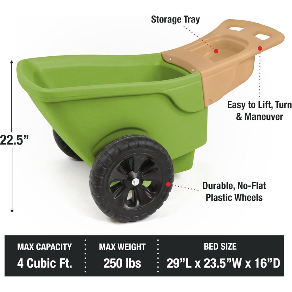 Durable Wheelbarrow with Garde - Gardening Tools Made In Usa recension och pris