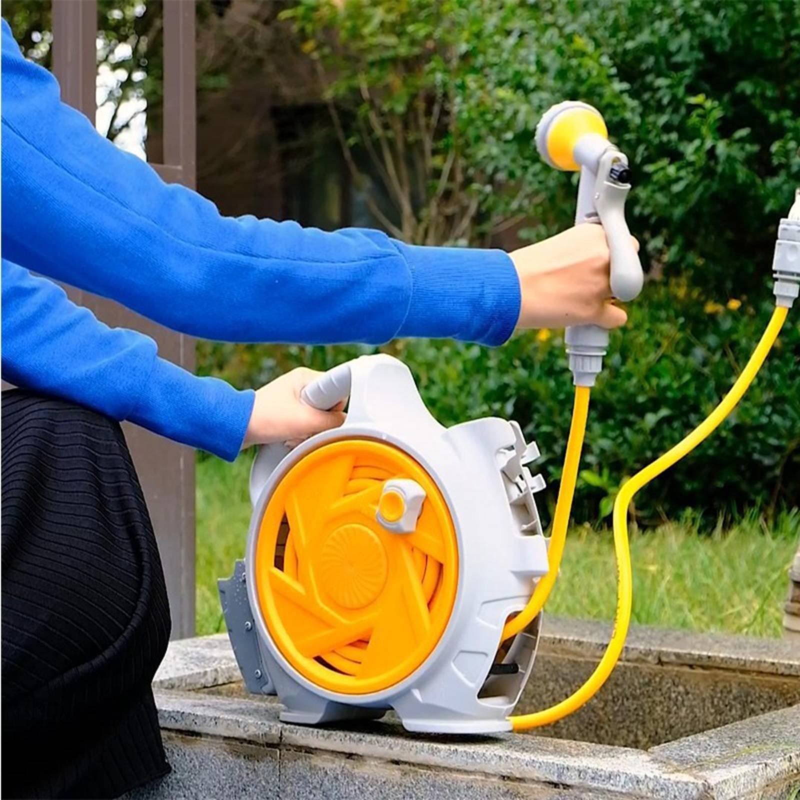 Hand-Carry Water Hose Reel sna - Gardening Tools Hand recension och pris