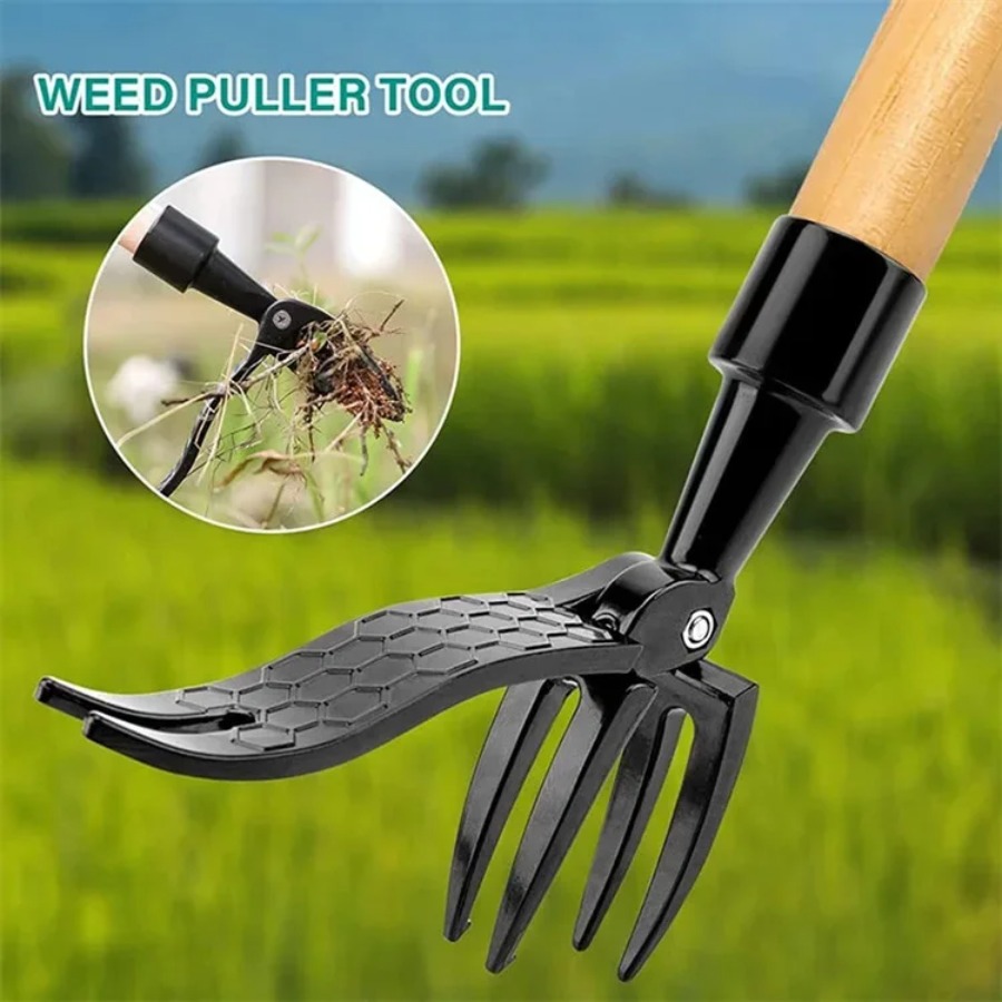 Stand Up Weed Puller Tool with - Grass Seed Spreader recension och pris