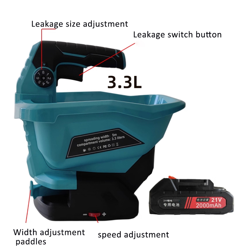 3.3L Automatic Fertilizer Spre - Grass Seed Spreader recension och pris