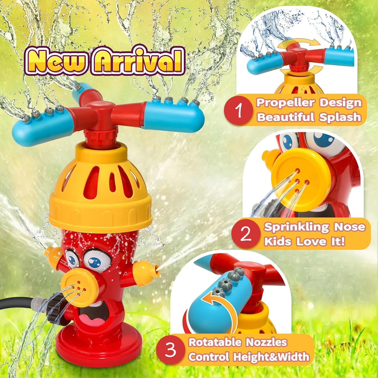 Water Spray Toy Hydrant Sprink - Gardening Tools For 3 Year Old recension och pris