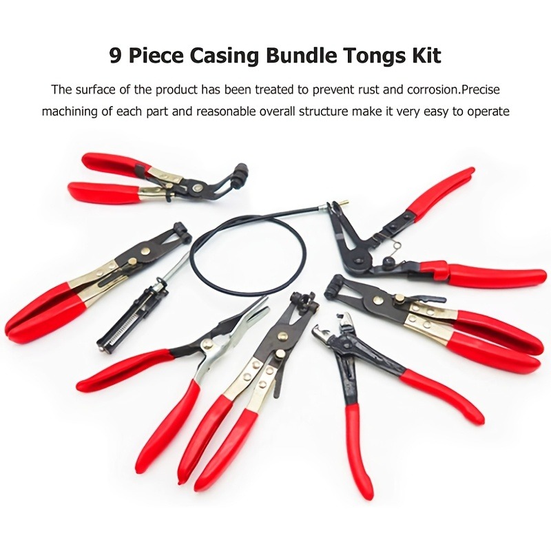 9PCS Long Handle Hose Clamp Pl - Gardening Tools Long Handle recension och pris