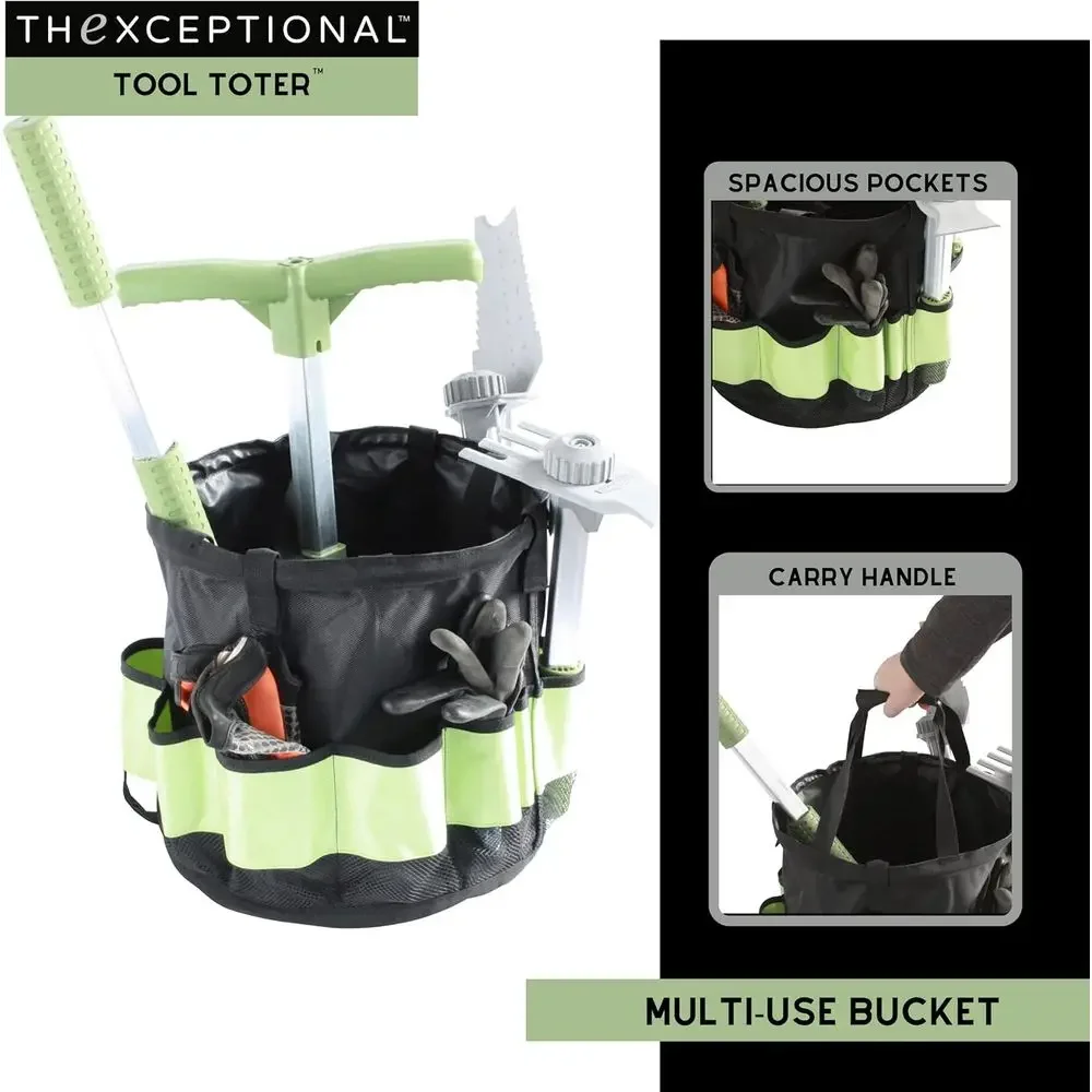 Garden Tool Cart with Tote, Wh - Gardening Tools Made In Usa recension och pris