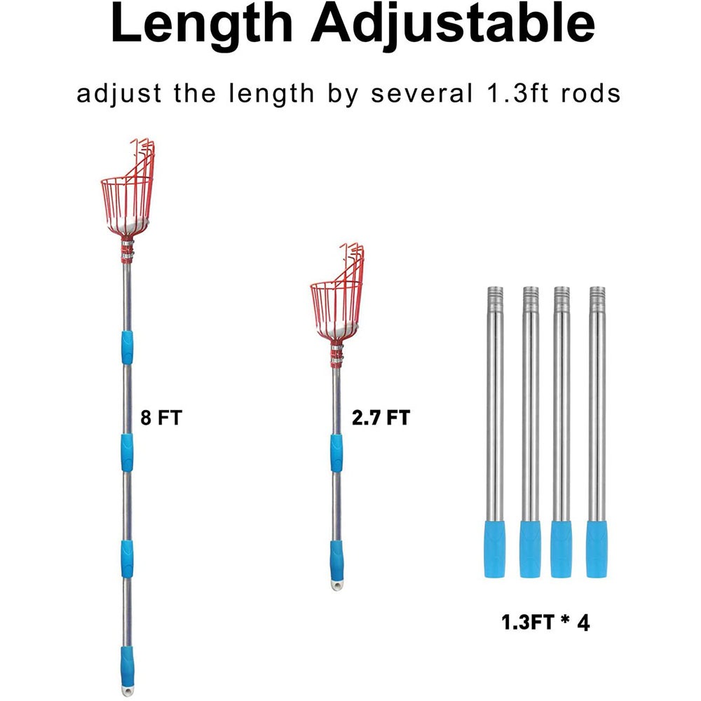 260cm Fruit Picker, Adjustable - Gardening Tools Hand recension och pris